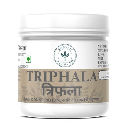 SORYAH AYURVED Triphala: Natural Digestive Support for Gas & Constipation Relief SORYAH AYURVED Triphala: Natural Digestive Support for Gas & Constipation Relief