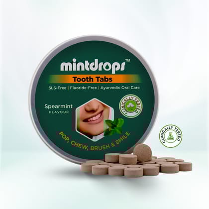 Mintdrops Premium Tooth Tabs (Spear Mint Flavour)