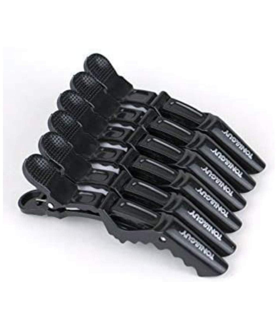 TONI&GUY Professional Hair Sectioning Clips - Black (Pack of 6)