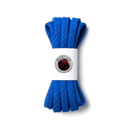 Walkrope Blue Rope Laces with Reflective Specks - Durable Polyester Shoelaces