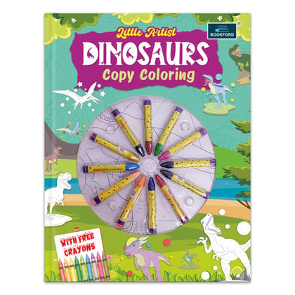 Little Artist Dinosaurs Copy Coloring For Kids