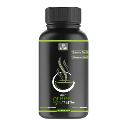 Arlak Garcinia Cambogia Extract Green Tea for Weight Loss With Lemon & Tulsi Extract (60 Tablets)