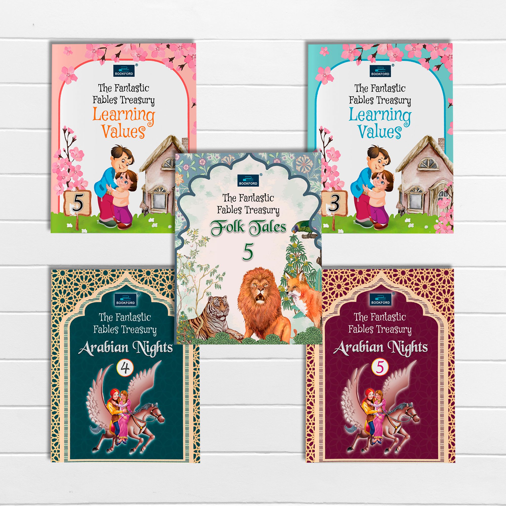 Fantastic Tales Mega Pack – 5 Book Set | Learning Values (3 & 5) | Folk Tales 5 | Arabian Nights (4 & 5)