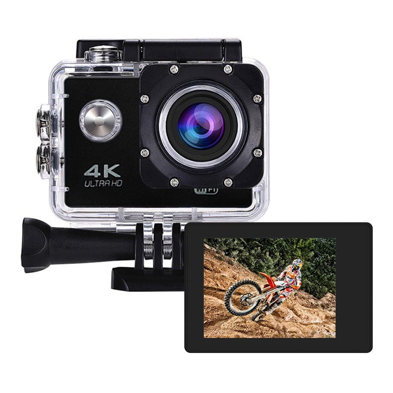 AUSHA 4K Waterproof Action Cam with Wi-Fi & 170° Wide-View Lens for Diving, Bike, and Outdoor Sports