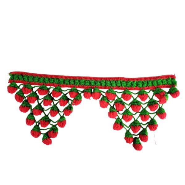 Tomato Door Gate for Home Decoration Made with Wool, Handmade