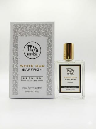 Red Vocal White Oud Saffron Premium Eau De Toilette – 50 ml | Luxury Unisex Long-Lasting Fragrance