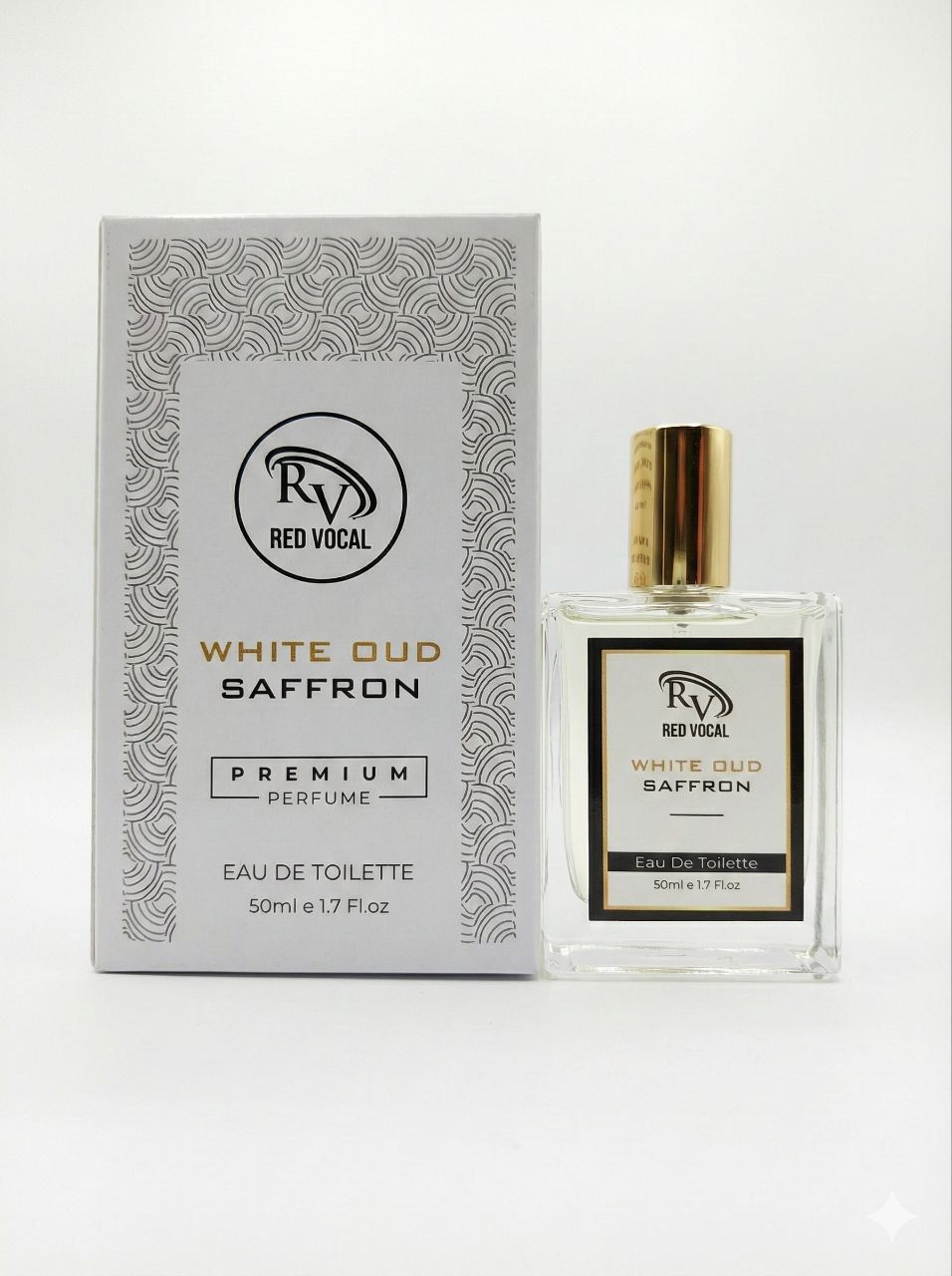Red Vocal White Oud Saffron Premium Eau De Toilette – 50 ml | Luxury Unisex Long-Lasting Fragrance