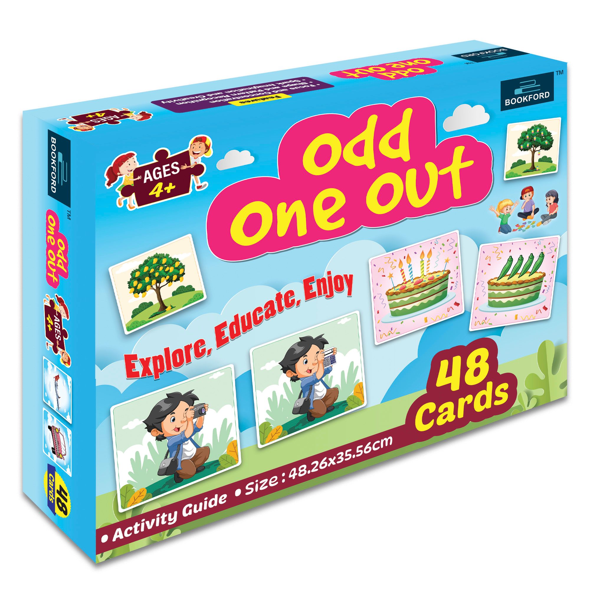 Bookford Odd One Out Cards Puzzle - 48 Pieces