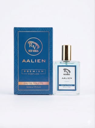 Red Vocal Aalien Premium Perfume Eau De Toilette 50ml – Long Lasting Unisex with Woody Amber Notes