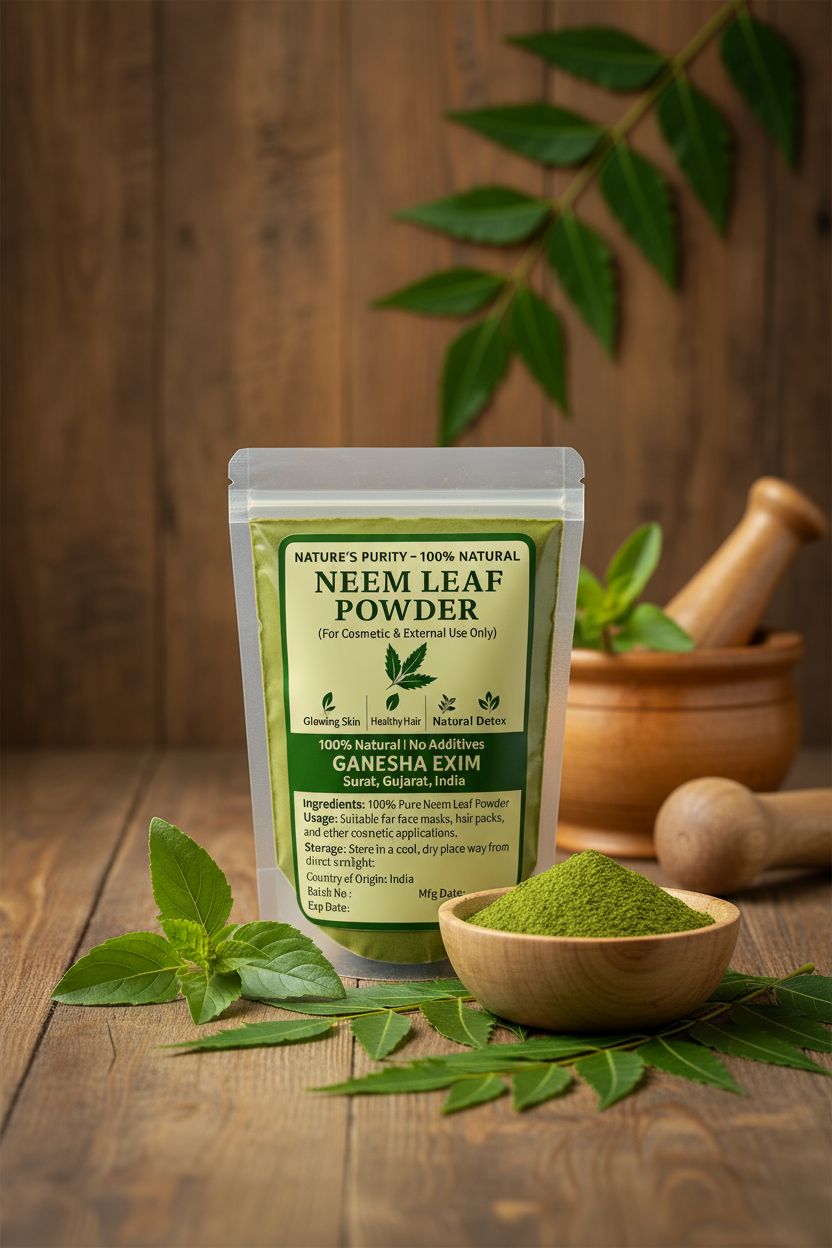 Nature’s Purity Neem Leaf Powder for Skin & Hair | External Use Only | By Ganesha Exim