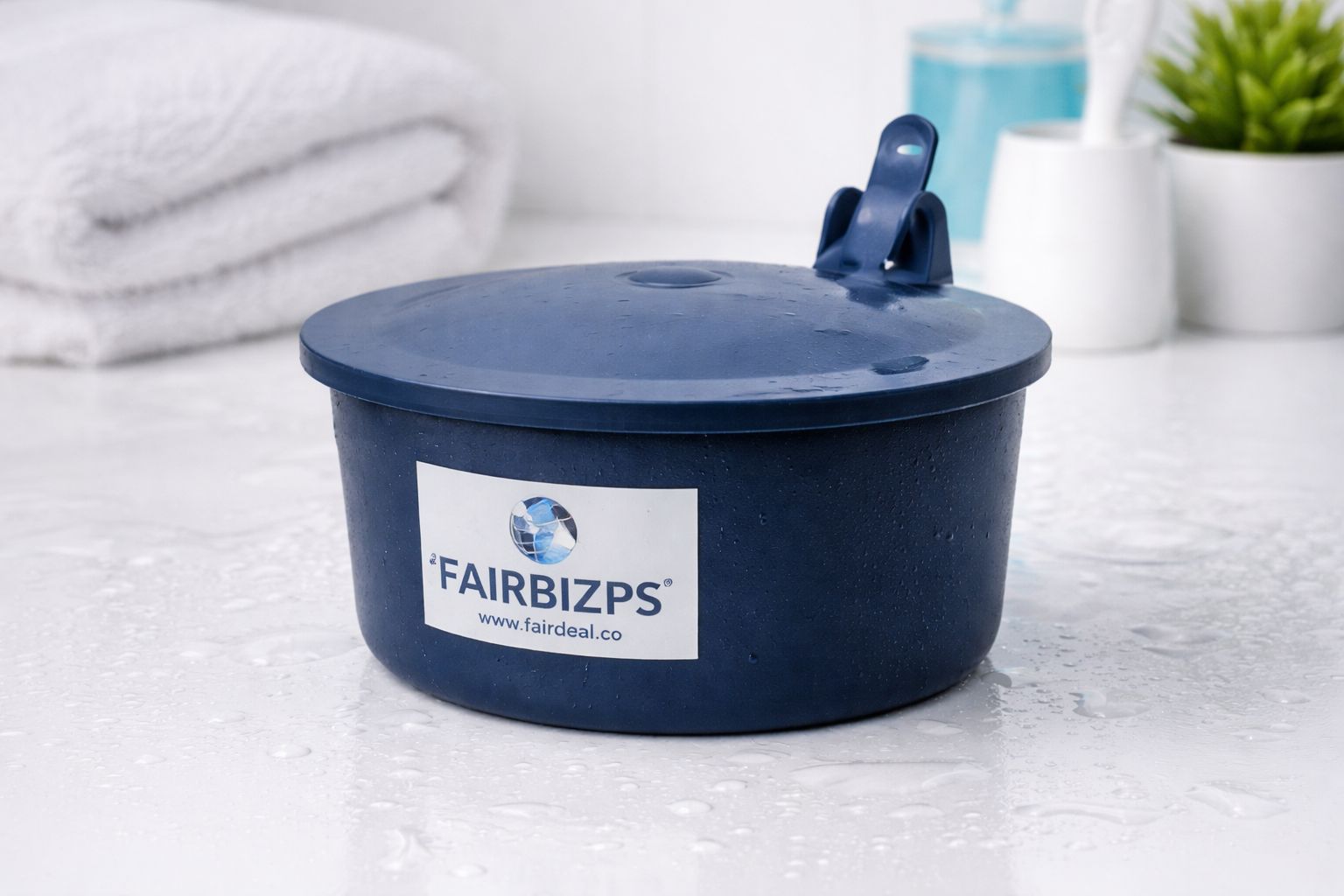 Spitting Mug, Plastic Spit Mug, Spitting Mug for Old Age, Spit Bowl, Leakproof Spittoon Mug with Lid, Cough Spitting Box (300ml) Blue