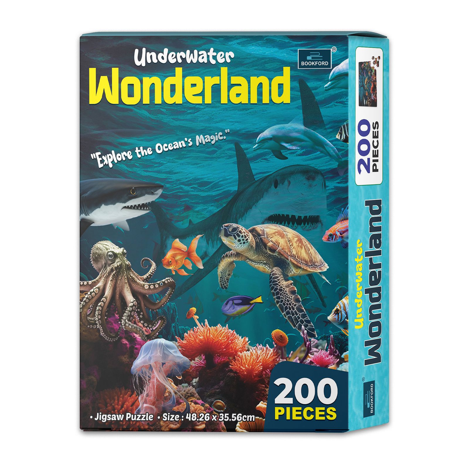 200 Pieces -Bookford Underwater Wonderland Jigsaw Puzzle