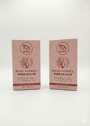 Red Vocal Bad Angel Women’s Premium Eau De Toilette – 100ml x 2 | Sweet, Sensual & Long-Lasting Fragrance