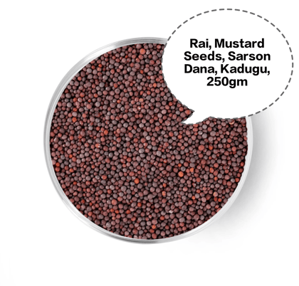 Rai, Mustard Seeds, Sarson Dana, Kadugu, Black Mustard Seeds 250gm Rai, Mustard Seeds, Sarson Dana, Kadugu, Black Mustard Seeds 250gm