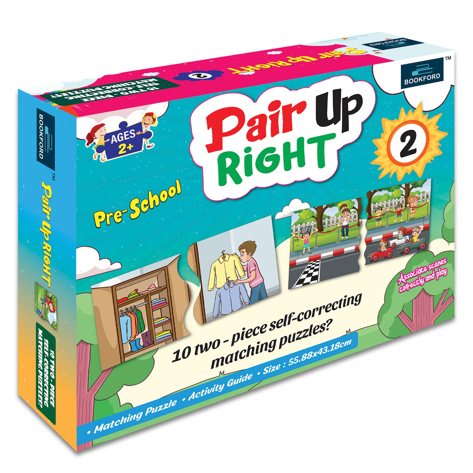 Bookford Pair Ups Right -2 Jigsaw Puzzle - 20 Pieces
