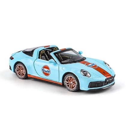 KTRS Enterprise 1:32 Prsche 911 Convertible Sports Alloy Sound and Light Pull-Back Targa 4S Convertible Sports Alloy Diecast Model Super Racing Lifting Tail ToyB