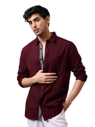 Pinkmint Casual Shirt for Men Stylish Men's Shirt Soild Regular Fit