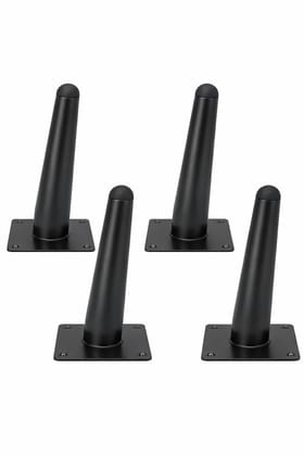 Elegance Times Engineering 100%&nbsp;PVD Sofa Leg 3 INCHES MATTE BLACK Finish Heavy Model Cone Shape Design Sofa Leg Set of 4 (3 INCHES)