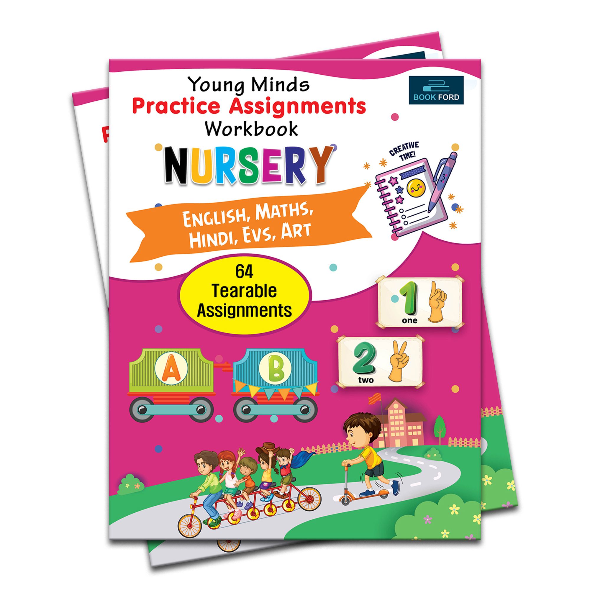 Young Mind&nbsp;Practice Assignments Nursery Workbook All Subjects - English & Hindi