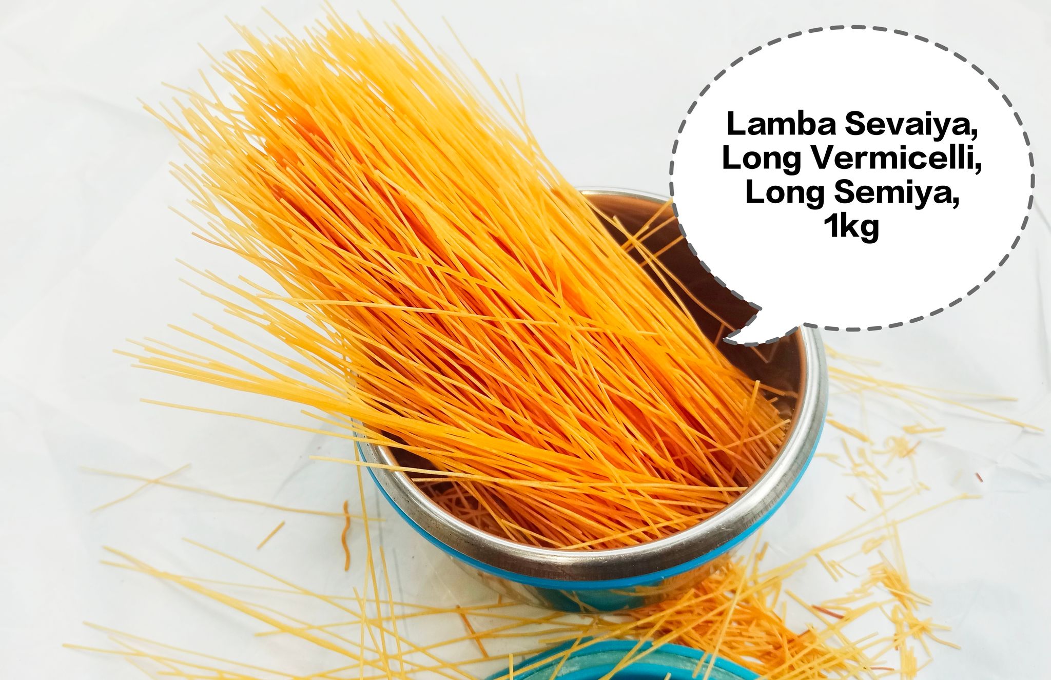Lamba Sevaiya, Long Vermicelli, Long Semiya, Wheat Seviyan, Indian Long Noodles 1kg
