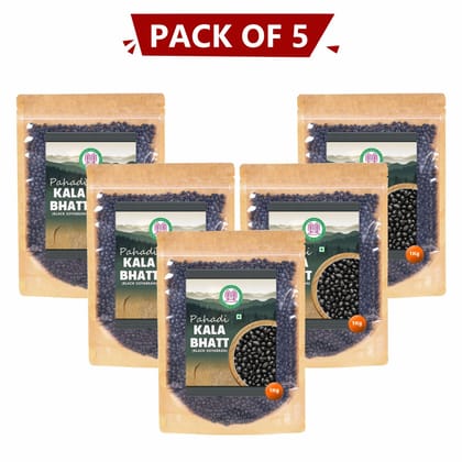 Kala Bhatt (Black Soyabean) 1 kg Pack Of 5