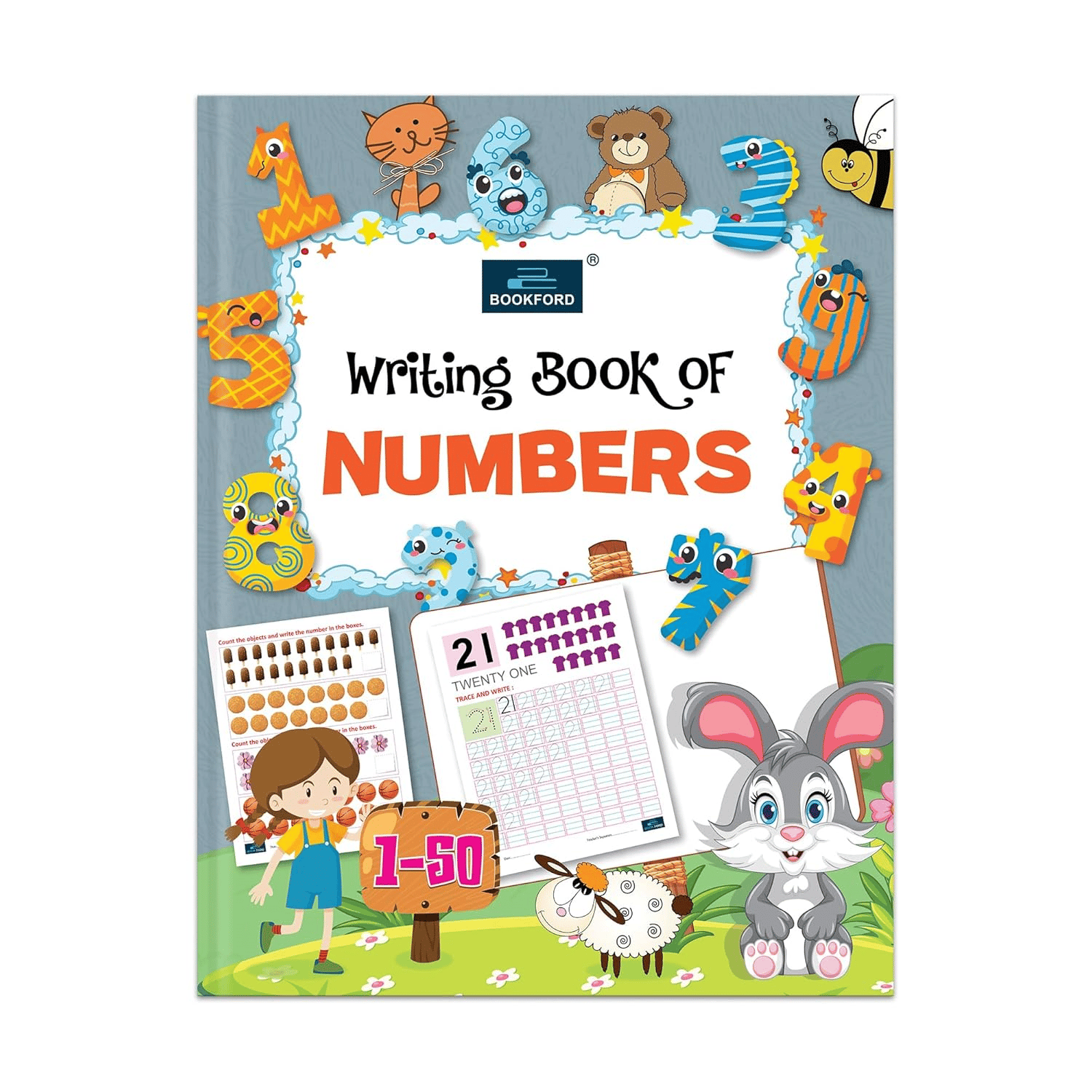 Writing Book Of Numbers 1-50 For Kids