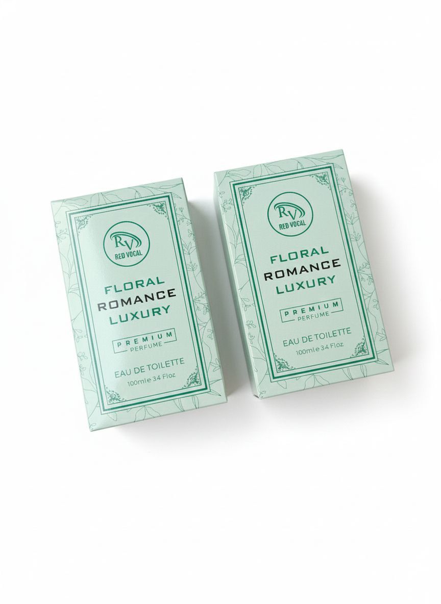 Red Vocal Floral Romance Luxury Premium Perfume Eau De Toilette for Women – 100ml Each | Elegant & Long-Lasting Fragrance | Pack of 2