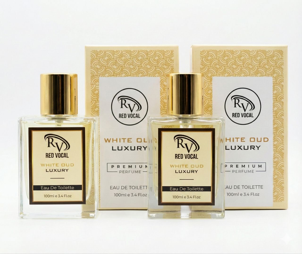 Red Vocal White Oud Luxury Premium Perfume Eau De Toilette – Unisex 100ml | Bold & Long-Lasting Fragrance | Pack of 2