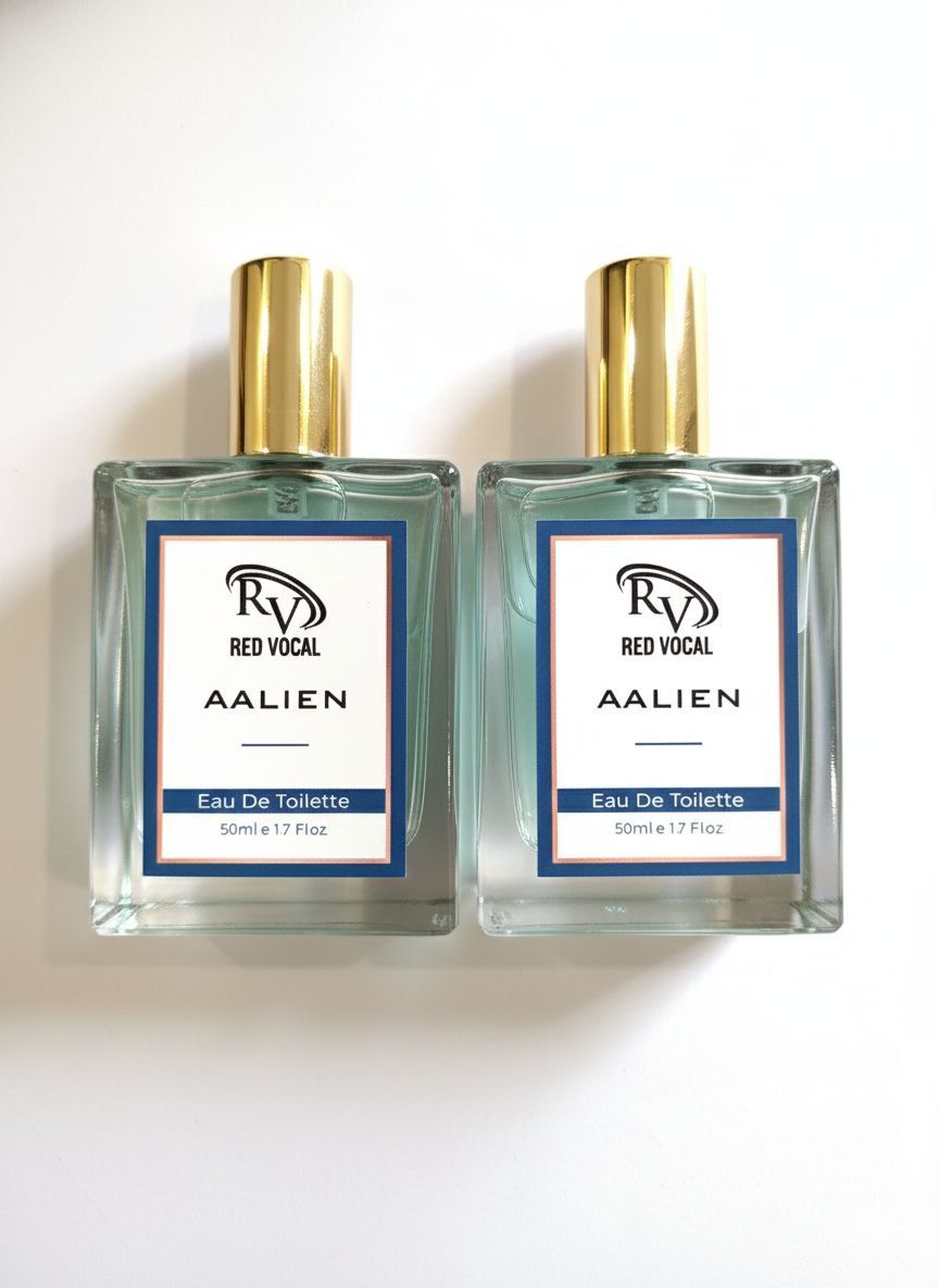 Red Vocal Aalien Premium Perfume Eau De Toilette 50ml – Long Lasting Unisex Fragrance with Woody Amber Notes | Pack of 2