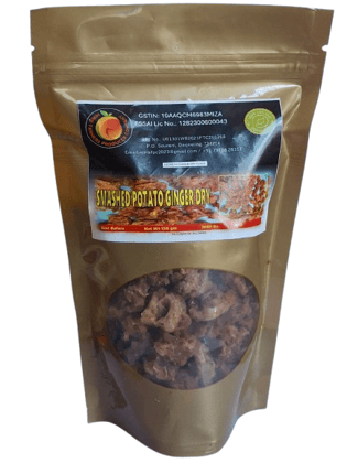 Smashed Potato Ginger Dry Snack - 150 gm Pack