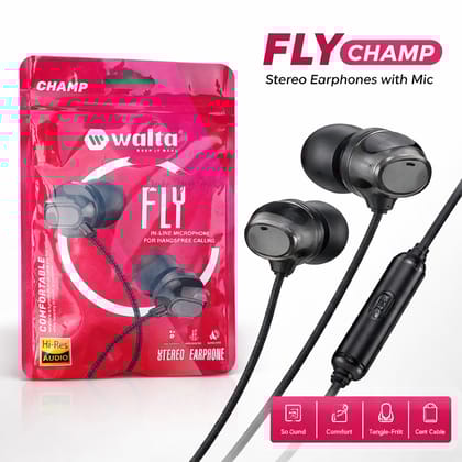 FLY Super Bass , 3.5mm Audio Jack , Hifi Stereo Earphone [1Pcs]
