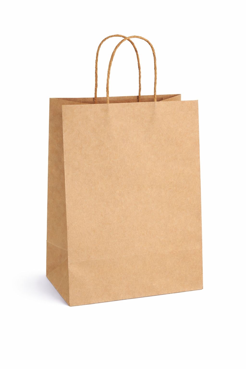 Eco-Friendly Brown Kraft Paper Shopping Bag with Twisted Handles