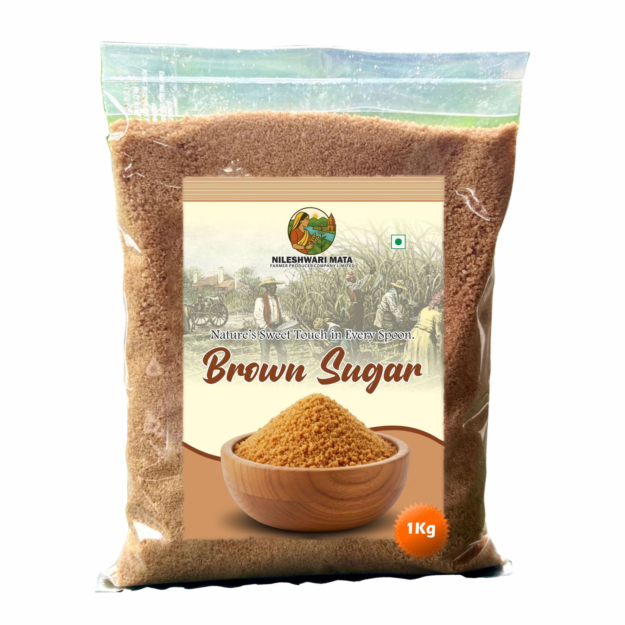 100% Pure Brown Sugar  By Nileshwari Mata Farmer Producer Company – Unrefined & Natural Sweetener