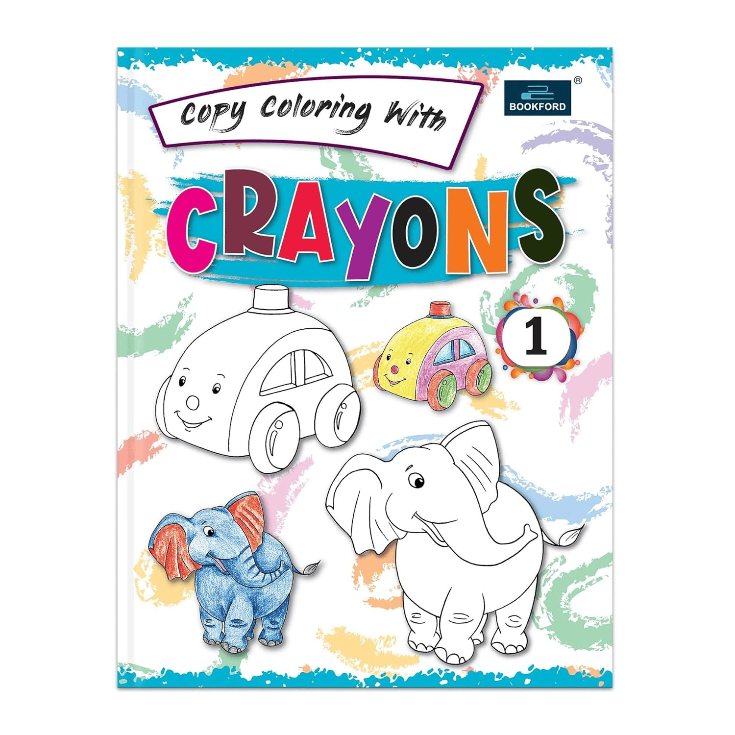 Copy Coloring With Crayons Book Part 1 Coloring Book For Kids 