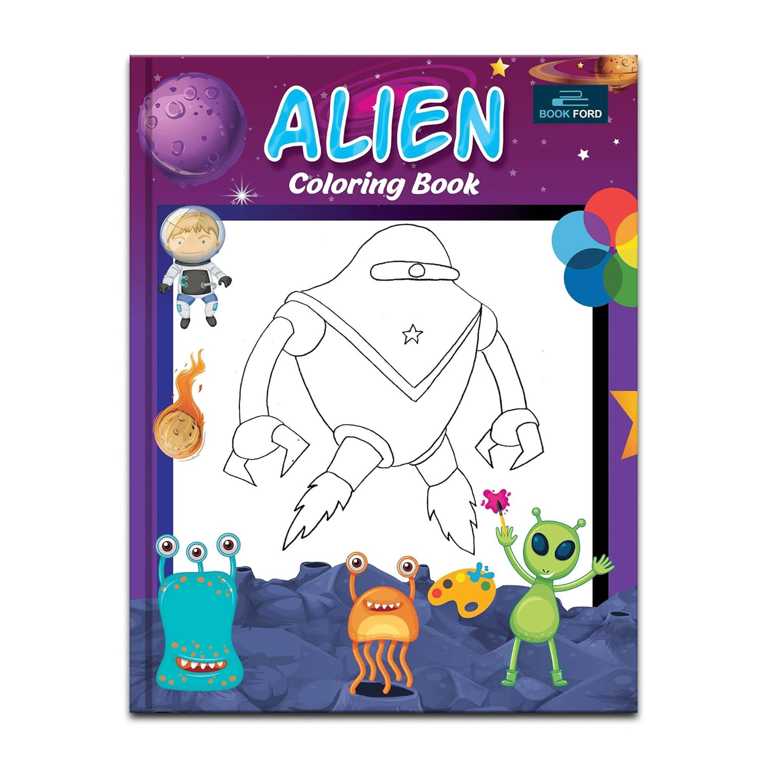 Alien Coloring Book For Kids