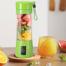Generic Personal Portable Juicer Blender, 4 Blades Rechargeable Fruit Mixing Machine For Baby Travel 