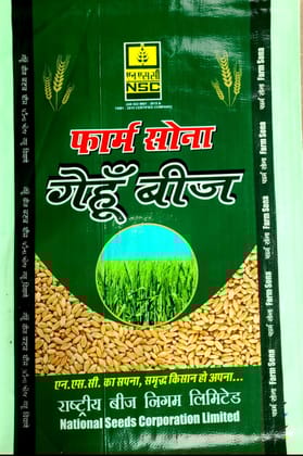 Farm Sona Certified-I Wheat Seeds (RAJ-4037), 40 kg Bag