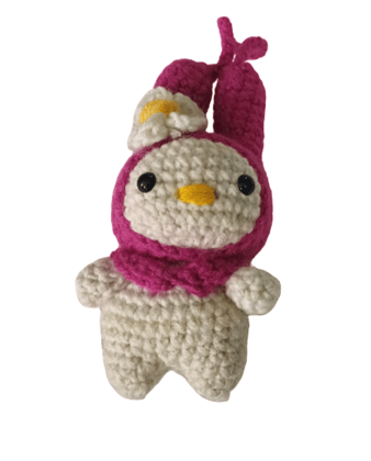 Handmade Crochet Bunny Doll Keychain