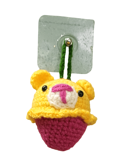 Handmade Crochet Teddy Charm / Keychain / Hanging Decor