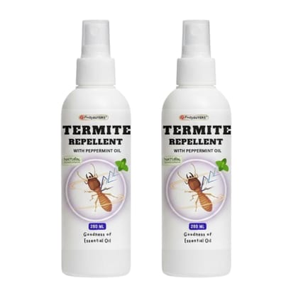 PrettyBUYERS Herbal Termite Repellent Spray with Peppermint Oil | Organic Dimak Marne Ka Spray 200ml (Pack Of 2)
