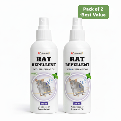 PrettyBuyers Natural Rat Repellent Spray | Herbal Chuha Marne Ka Spray 200 ML (Pack Of 2)
