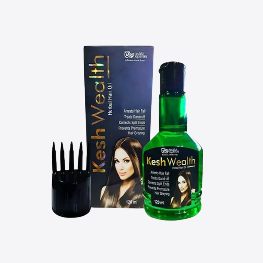 Arlak Kesh Wealth Herbal Hair Oil with Comb Applicator - 120ml