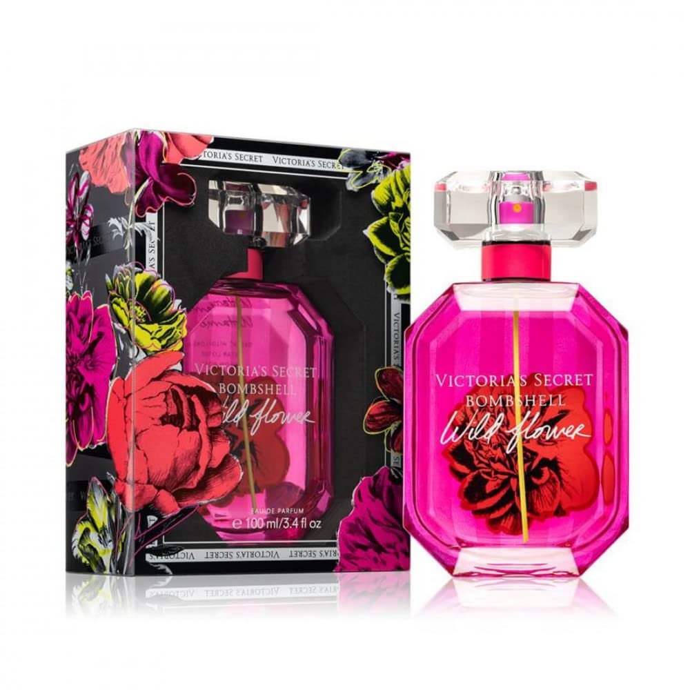 Victoria’s Secret Bombshell Wild Flower Eau de Parfum for Women – 100ml | Fresh & Sensual Floral Long-Lasting Fragrance