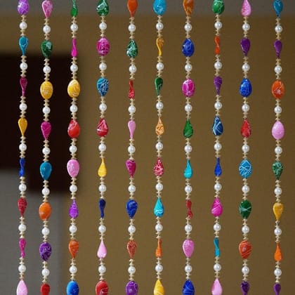 Cristal Decorative Hanging Door Toran (Bandarwal) or a Beaded Door Curtain.