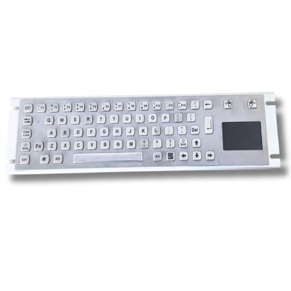 Metal Keyboard With Touchpad | Stainless Steel | Water & Dust Resistant | Tactile