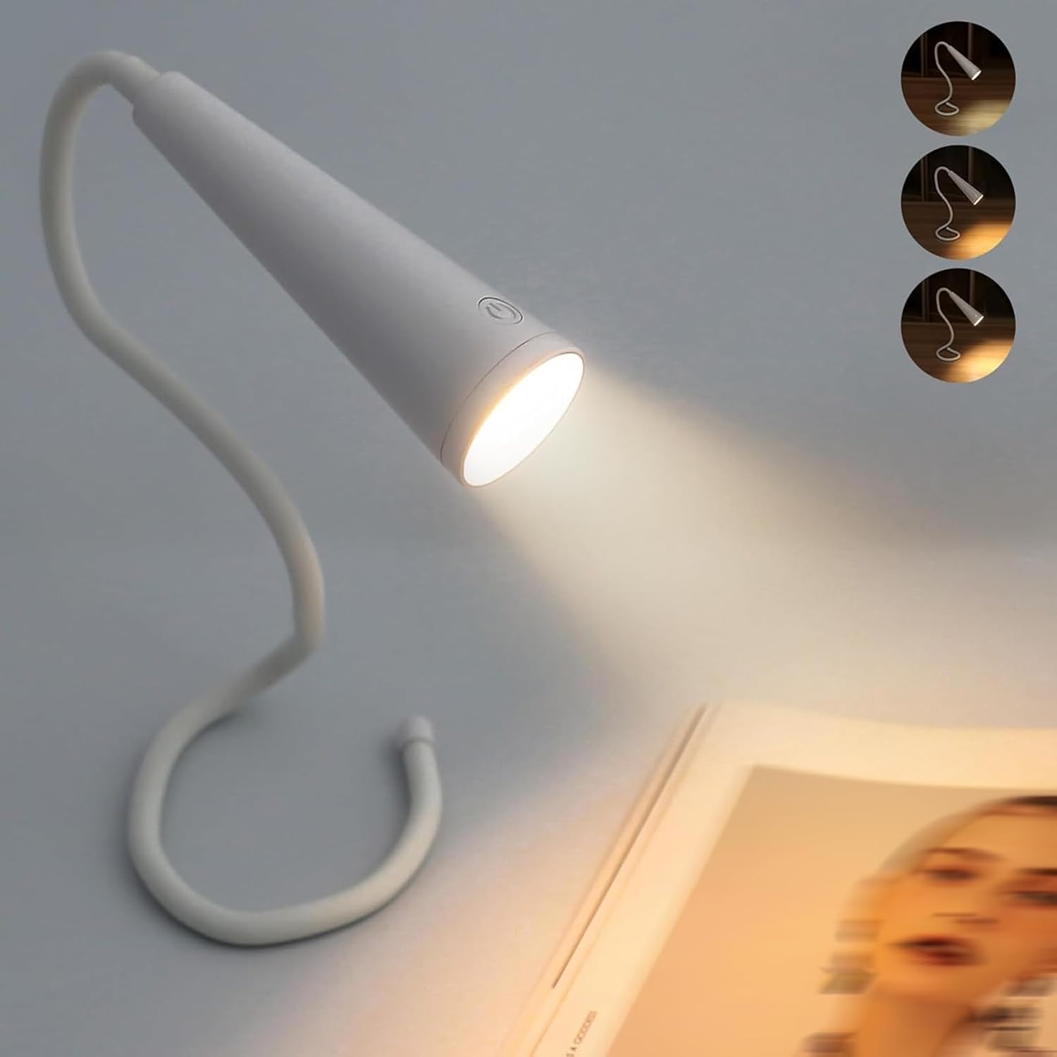 GLOWSERIE Stylish Desk Lamp with Soft Eye-Care Lighting