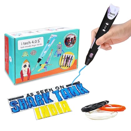 WOL3D Itech Magic 3D Pen for Kids with Filament & USB Cable for 3D Printing & Drawing DIY Kit