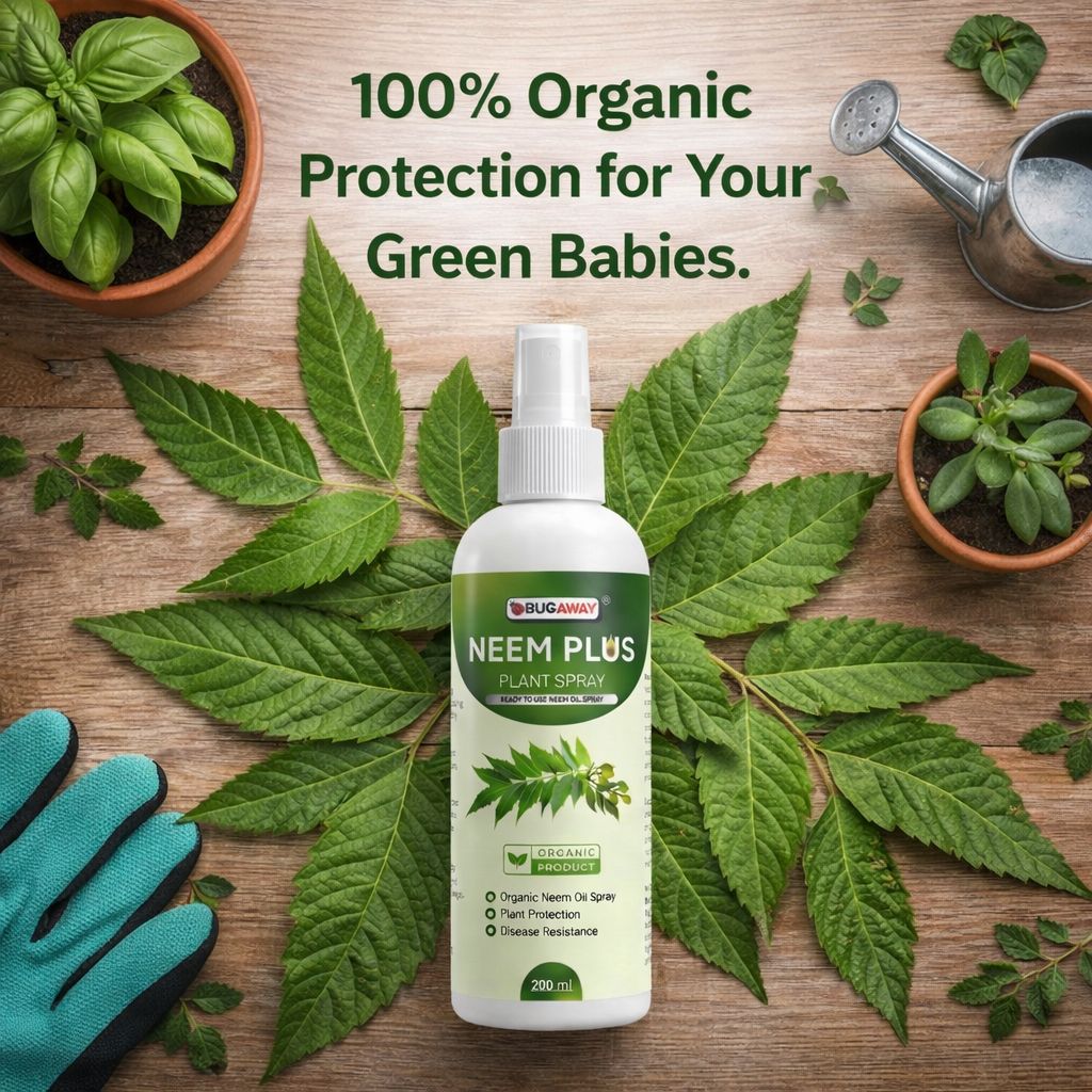 Herbal Neem Oil Plant Protection Spray | Natural Insect & Fungus Repellent 200 ML (pack Of 1)