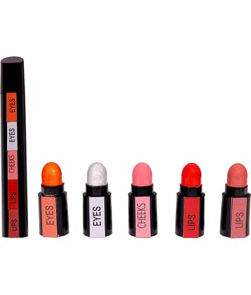 Lenon Beauty 2 Eyes, 1 Cheeks & 2 Creme Lipstick Multi 4.5 g