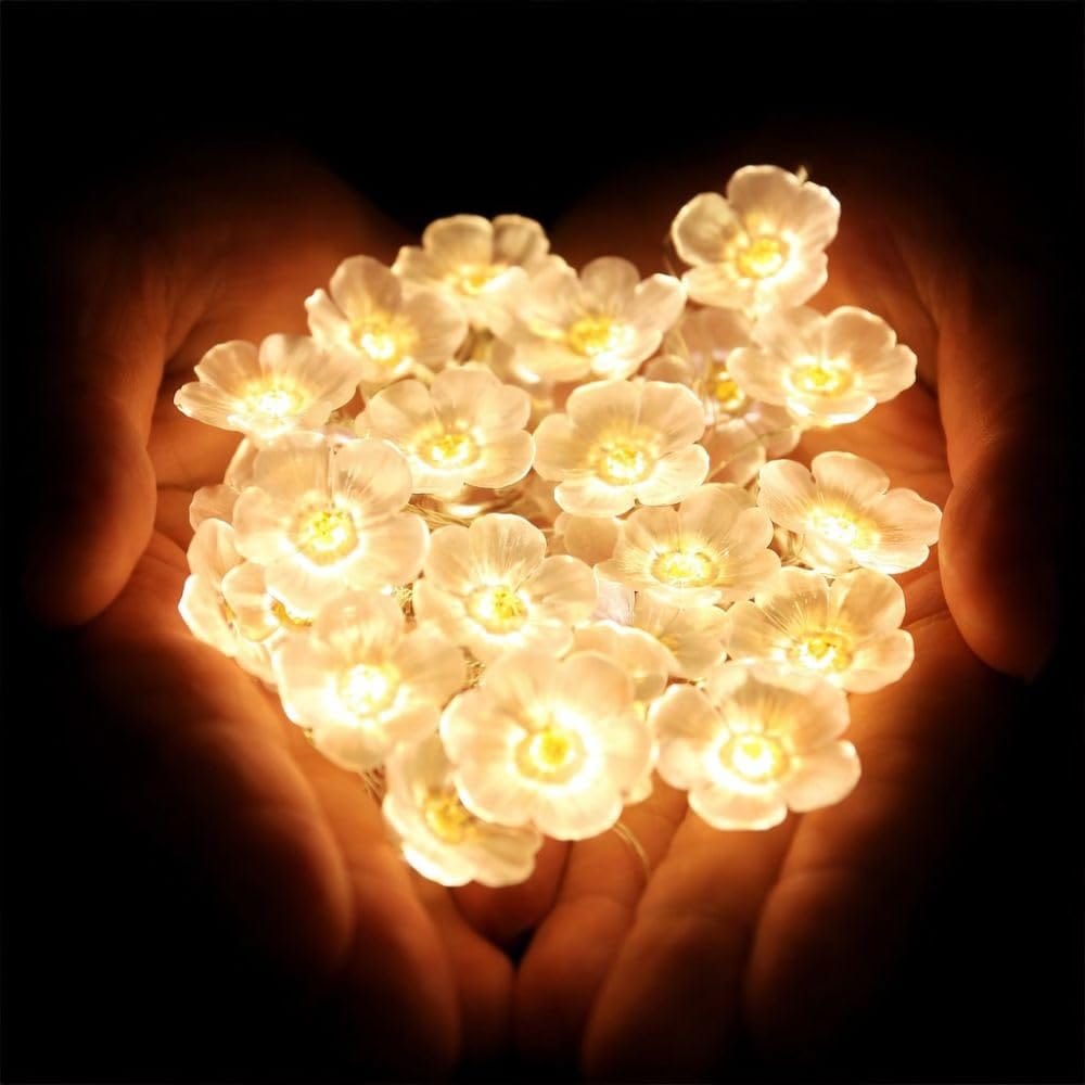 GLOWSERIE Decorative Blossom Shaped LED String Lights